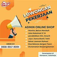 Lowongan Admin Slot 2022 Jakarta Pusat Jawa Tengah Magelang